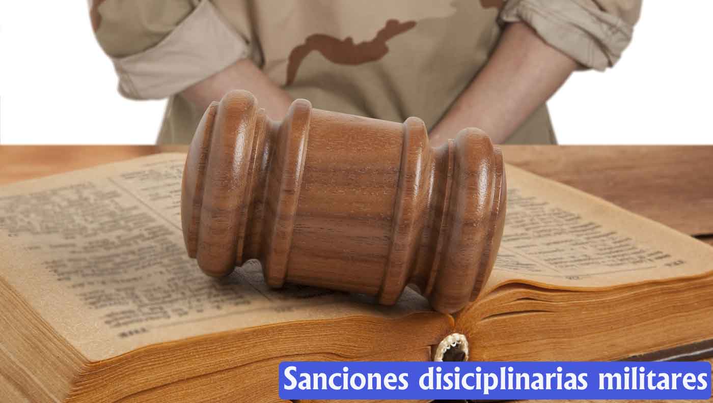 sanciones disciplinarias militares