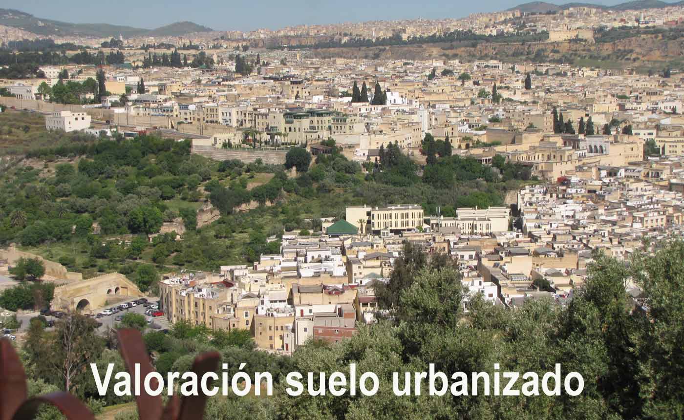 valoración suelo urbanizado