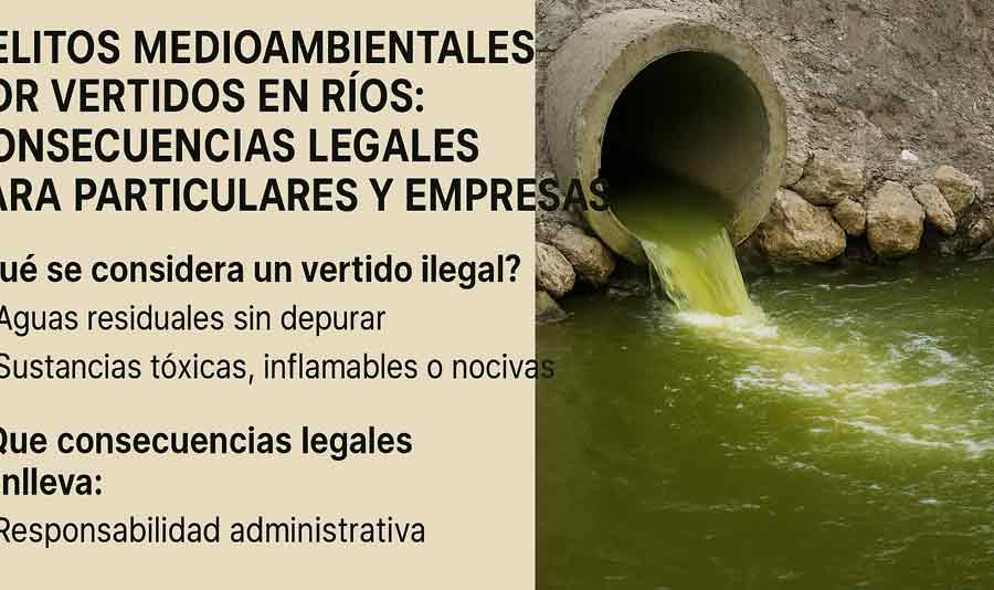 Delitos medioambientales por vertidos en ríos