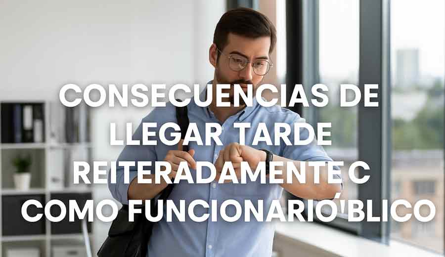 ¿Qué pasa si un funcionario llega tarde reiteradamente al trabajo?