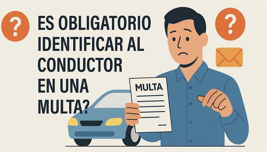 Es obligatorio identificar al conductor en una multa